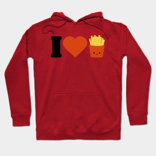 I love french fries Kawaii design Hoodie